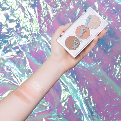 Paleta BFF - Vizzela Cor 01 - Contorno, Blush e Iluminador