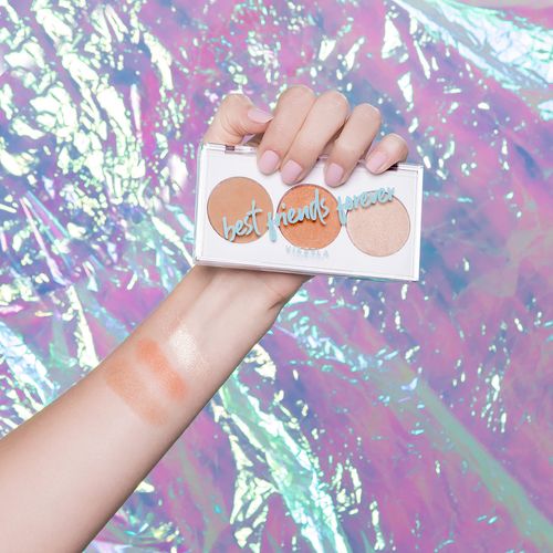 Paleta BFF - Vizzela Cor 02 - Contorno, Blush e Iluminador