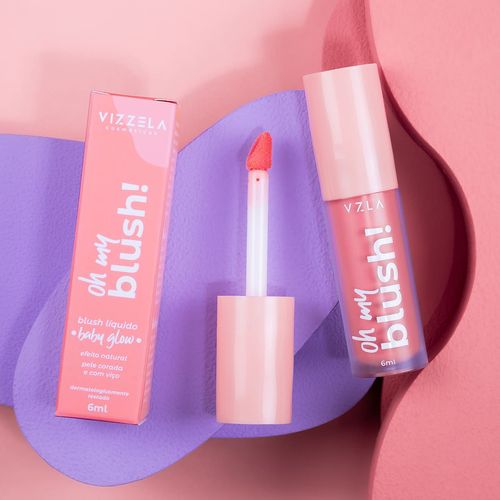 Oh my blush líquido - Vizzela Cor 01 – baby glow