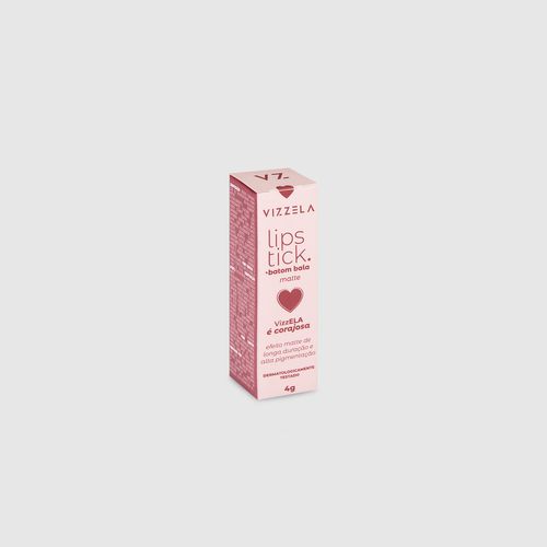 Batom Bala Cor 02 - Corajosa - Vizzela